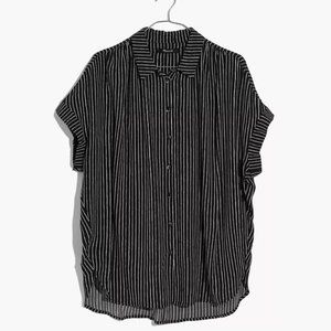 Madewell Central Drapey Shirt in Harold Stripe- S